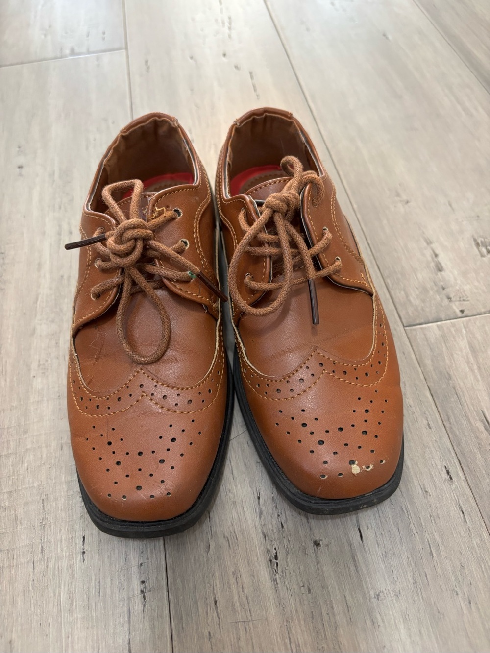 Boys Brown Dress Shoes